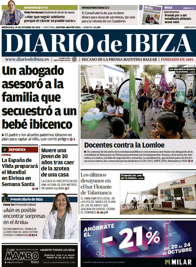 Diario de Ibiza - Today's Front Page | FrontPages.com