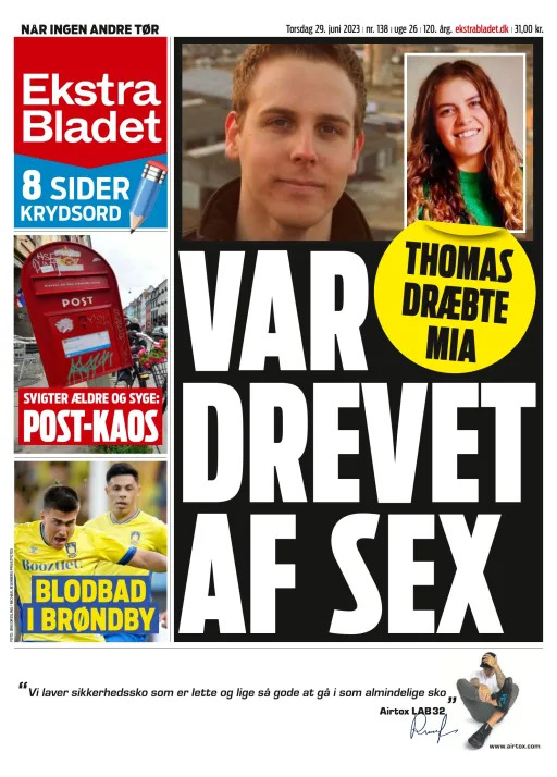 Ekstra Bladet Todays Front Page 