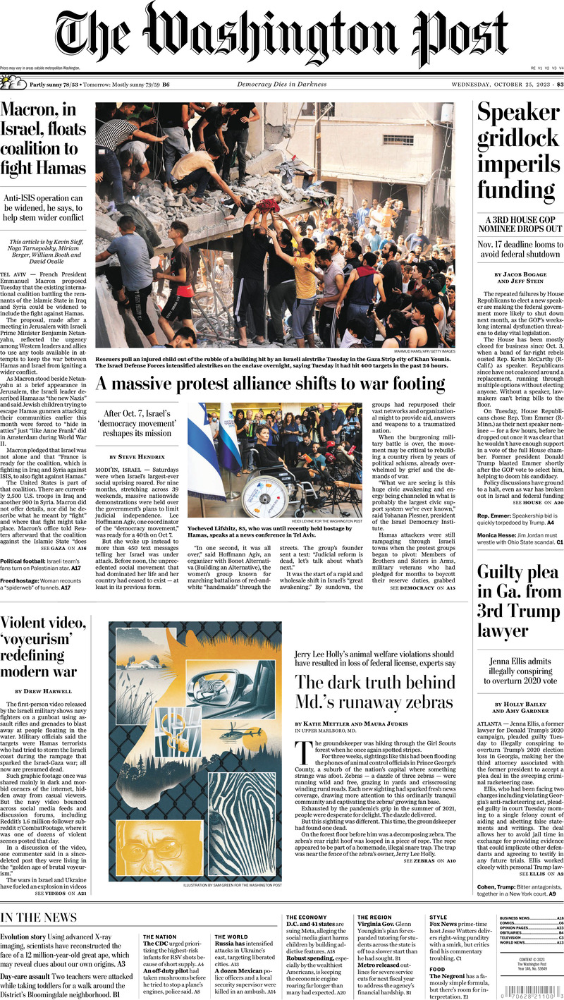 The Washington Post: Historic newspaper fronts