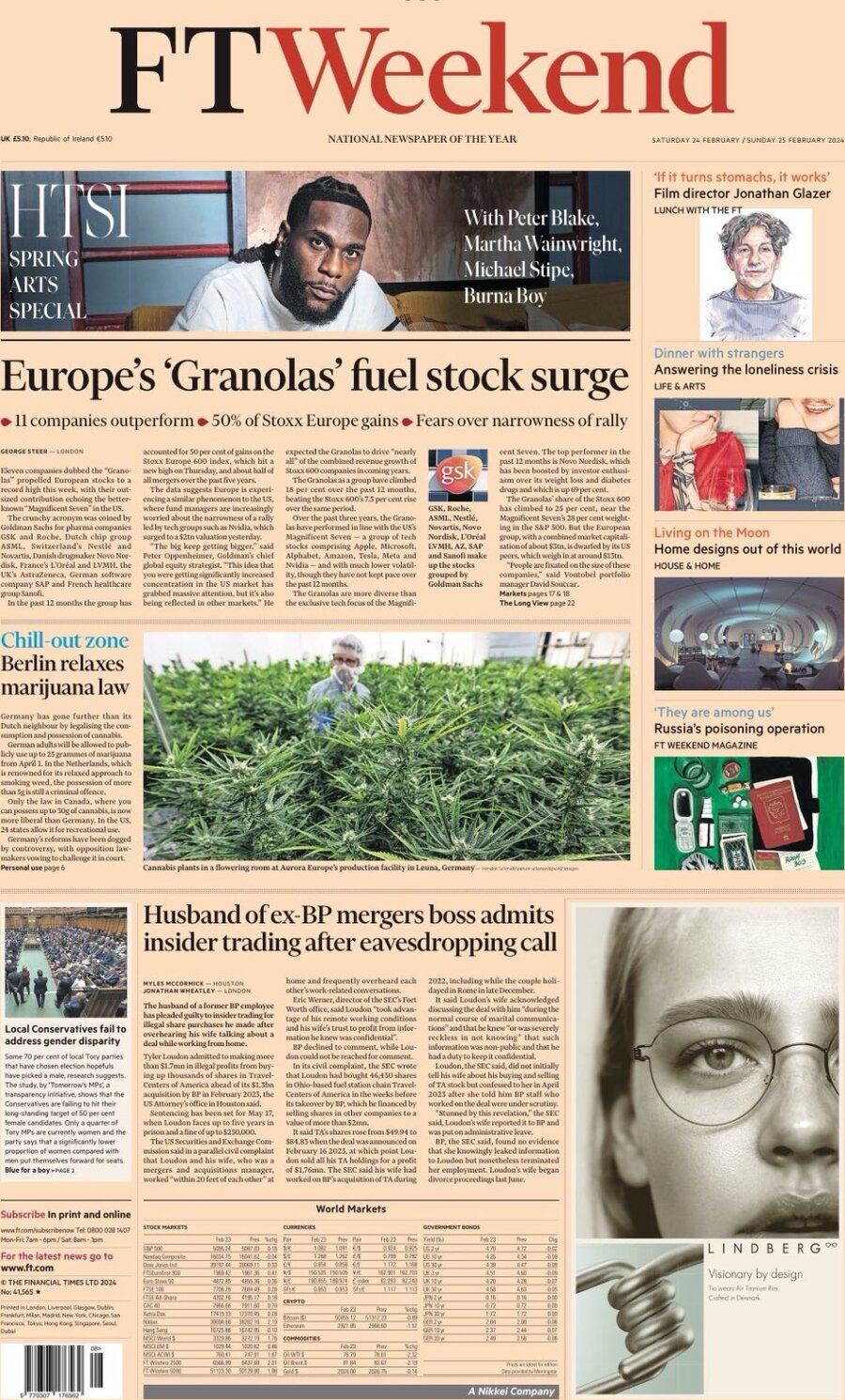 Financial Times - Front Page - 24/02/2024