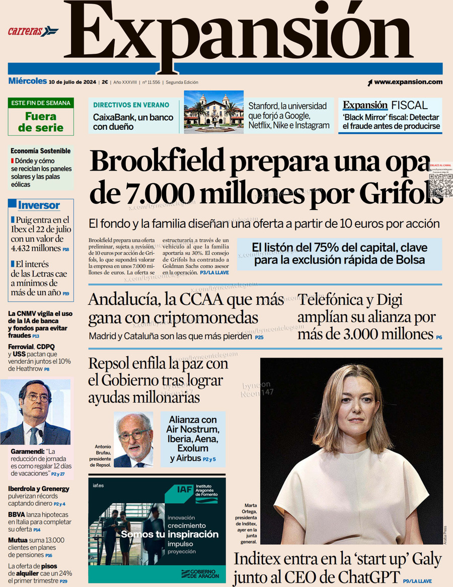 Expansión - Front Page - 07/10/2024