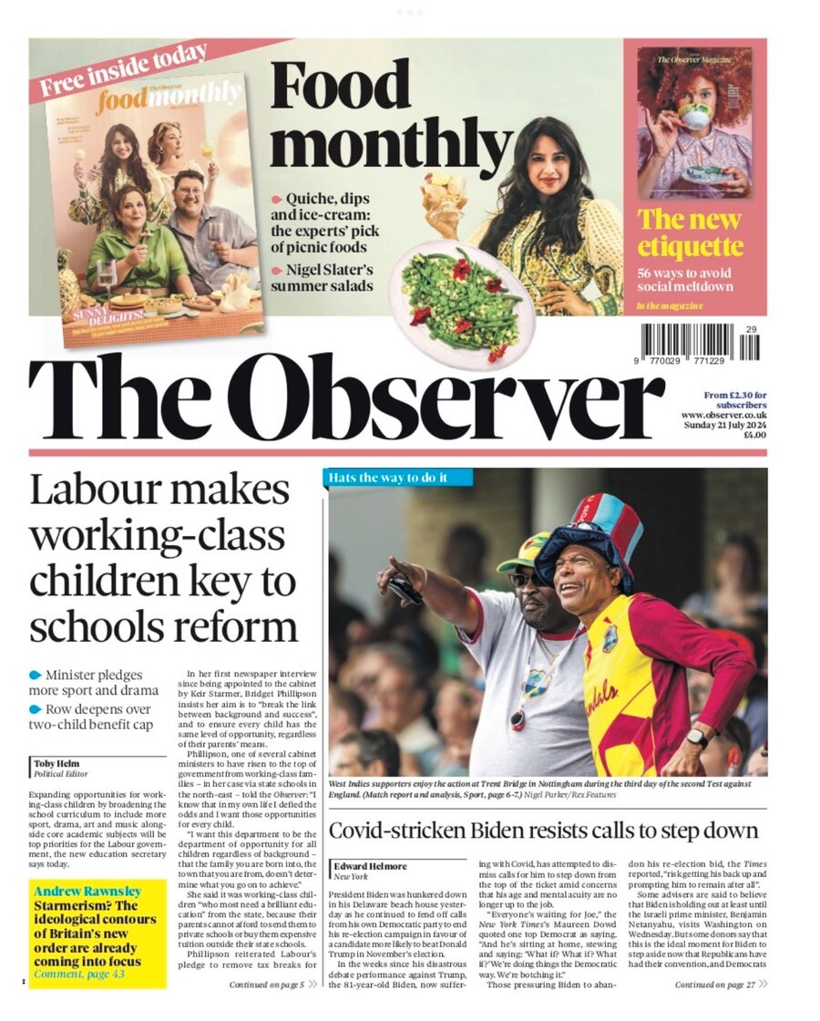 The Observer - Cover - 07/21/2024
