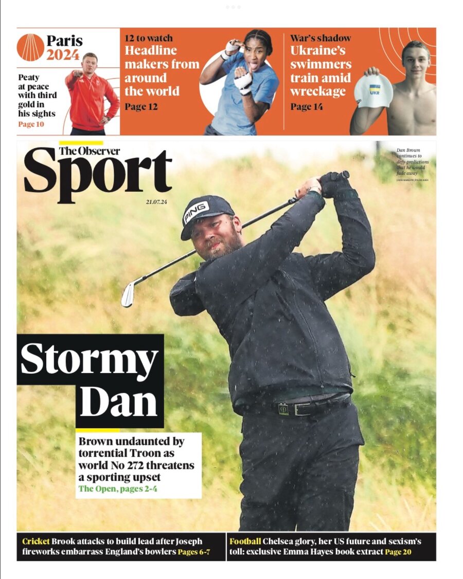 The Observer Sport - Cover - 07/21/2024