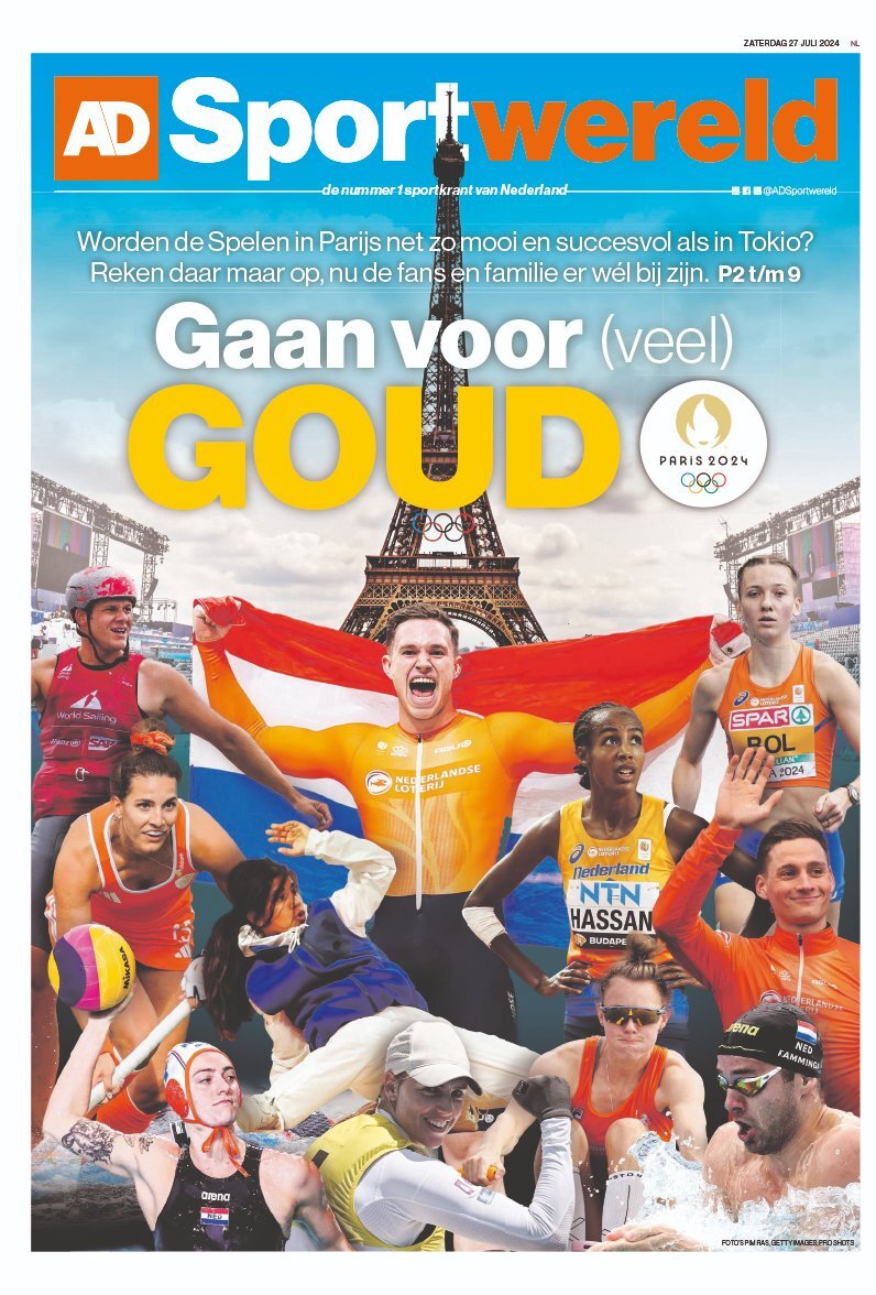 AD Sportwereld - Front Page - 07/27/2024
