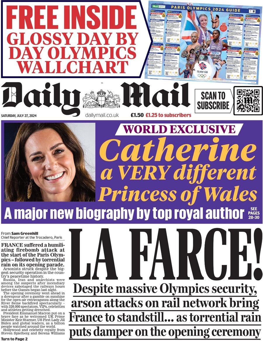 Daily Mail - Front Page - 07/27/2024