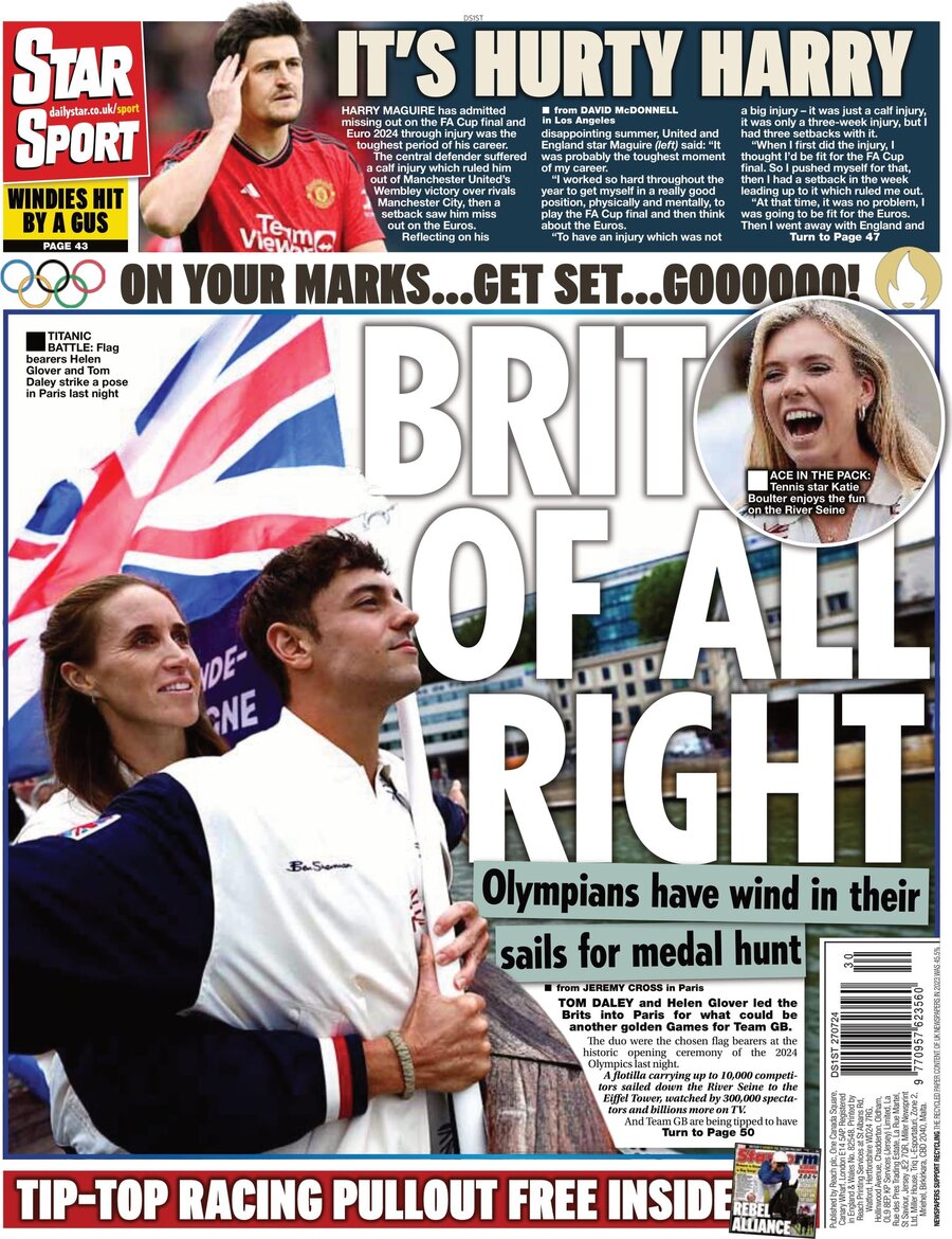 Star SPORT - Front Page - 07/27/2024