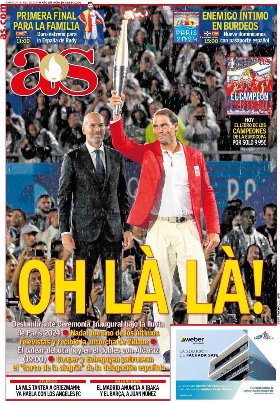 AS (Madrid) - Front Page - 07/27/2024