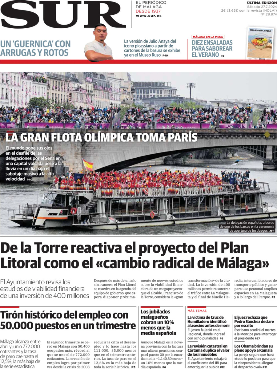 Diario SUR - Front Page - 07/27/2024