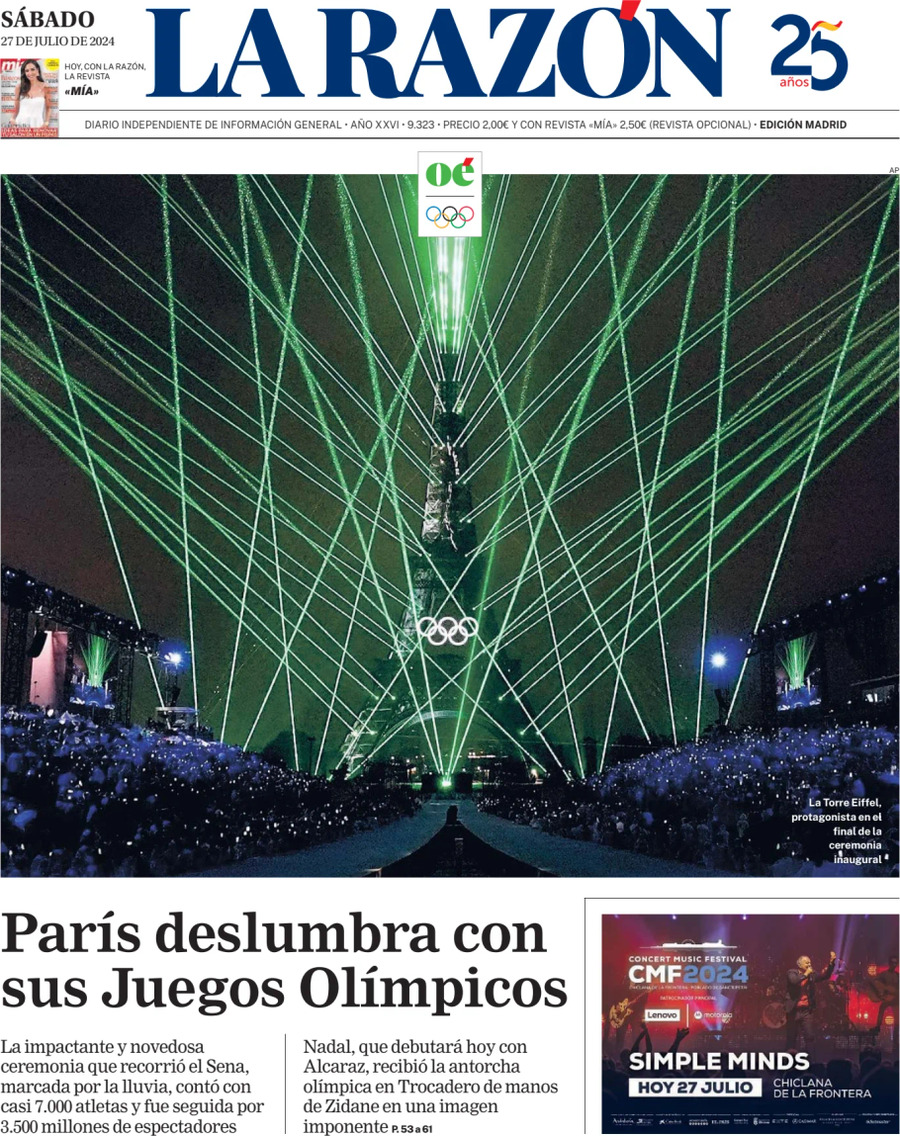 La Razón - Front Page - 07/27/2024