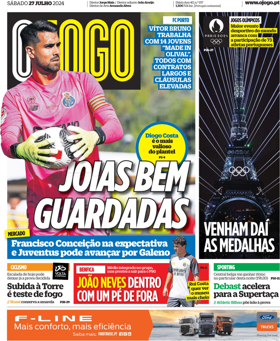 O Jogo - Front Page - 07/27/2024