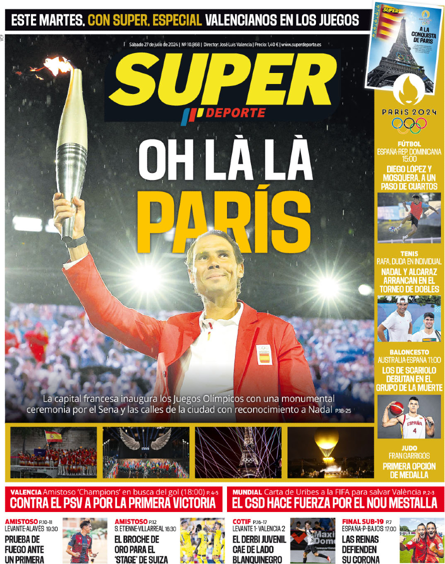 Superdeporte - Front Page - 07/27/2024