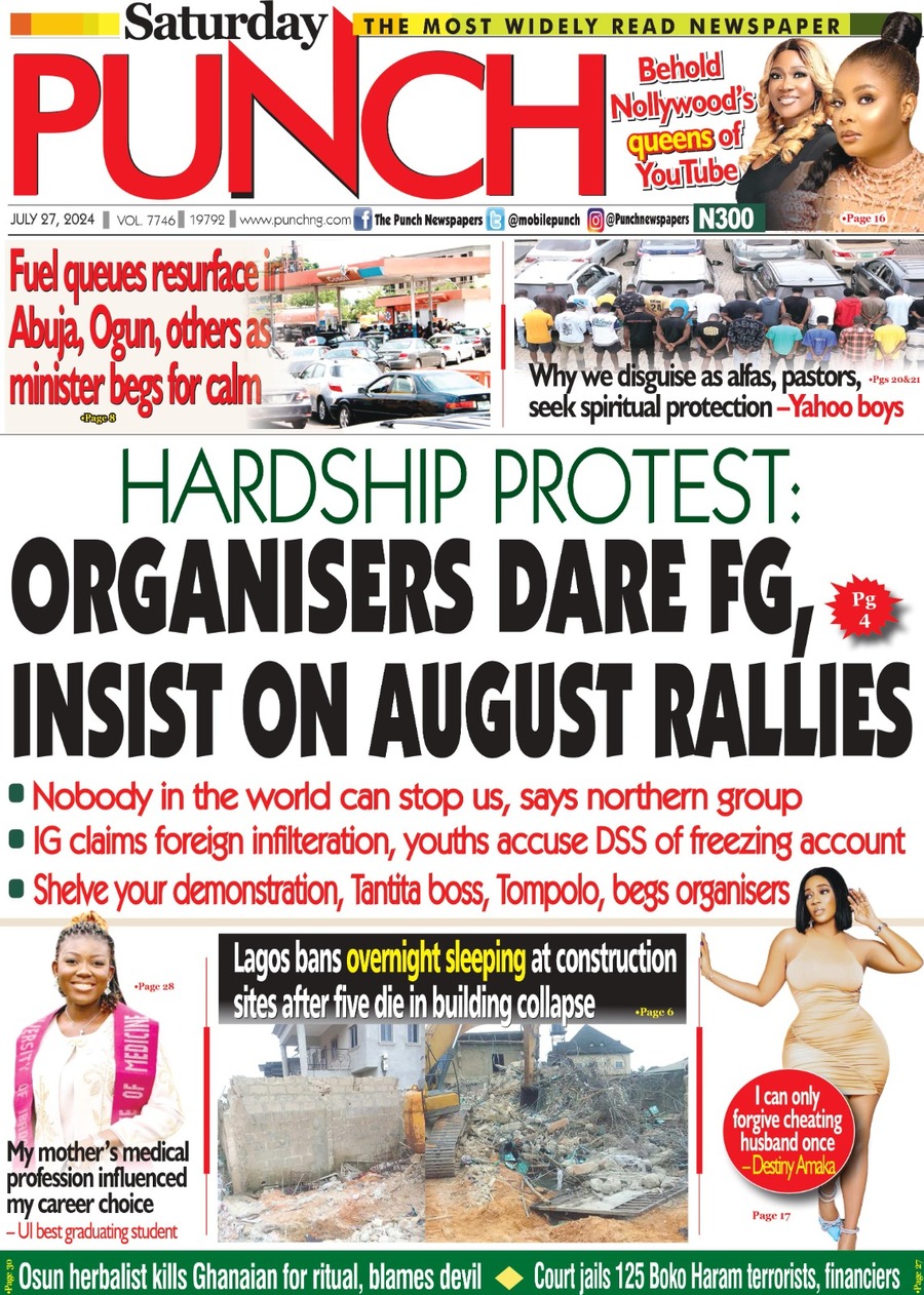 The Punch - Front Page - 07/27/2024
