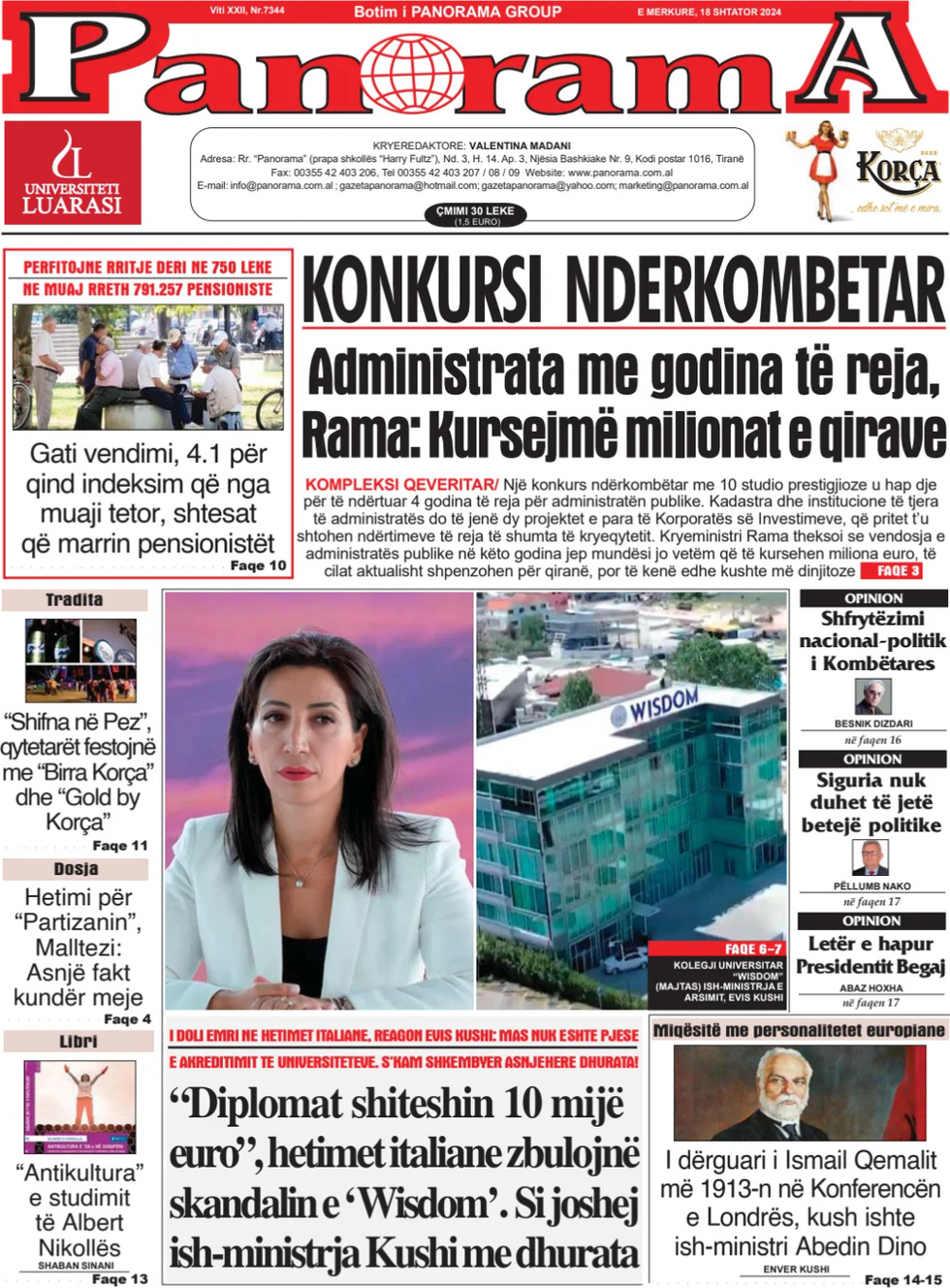 Gazeta Panorama - Front Page - 09/18/2024