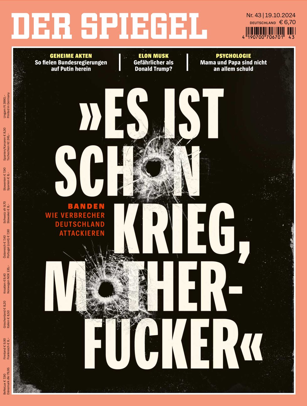 Der Spiegel - Cover - 10/19/2024