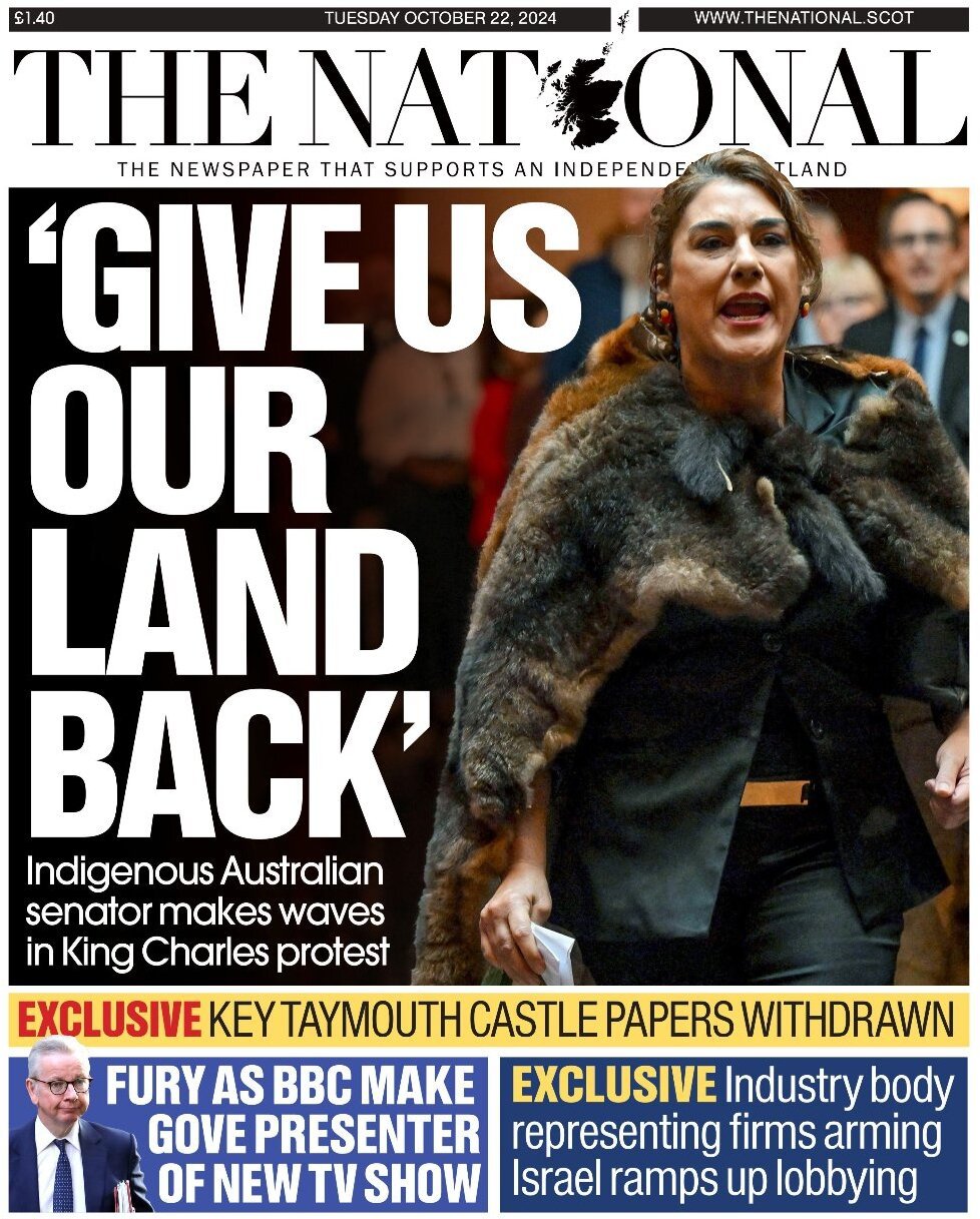 The National (Scotland) - Front Page - 10/22/2024