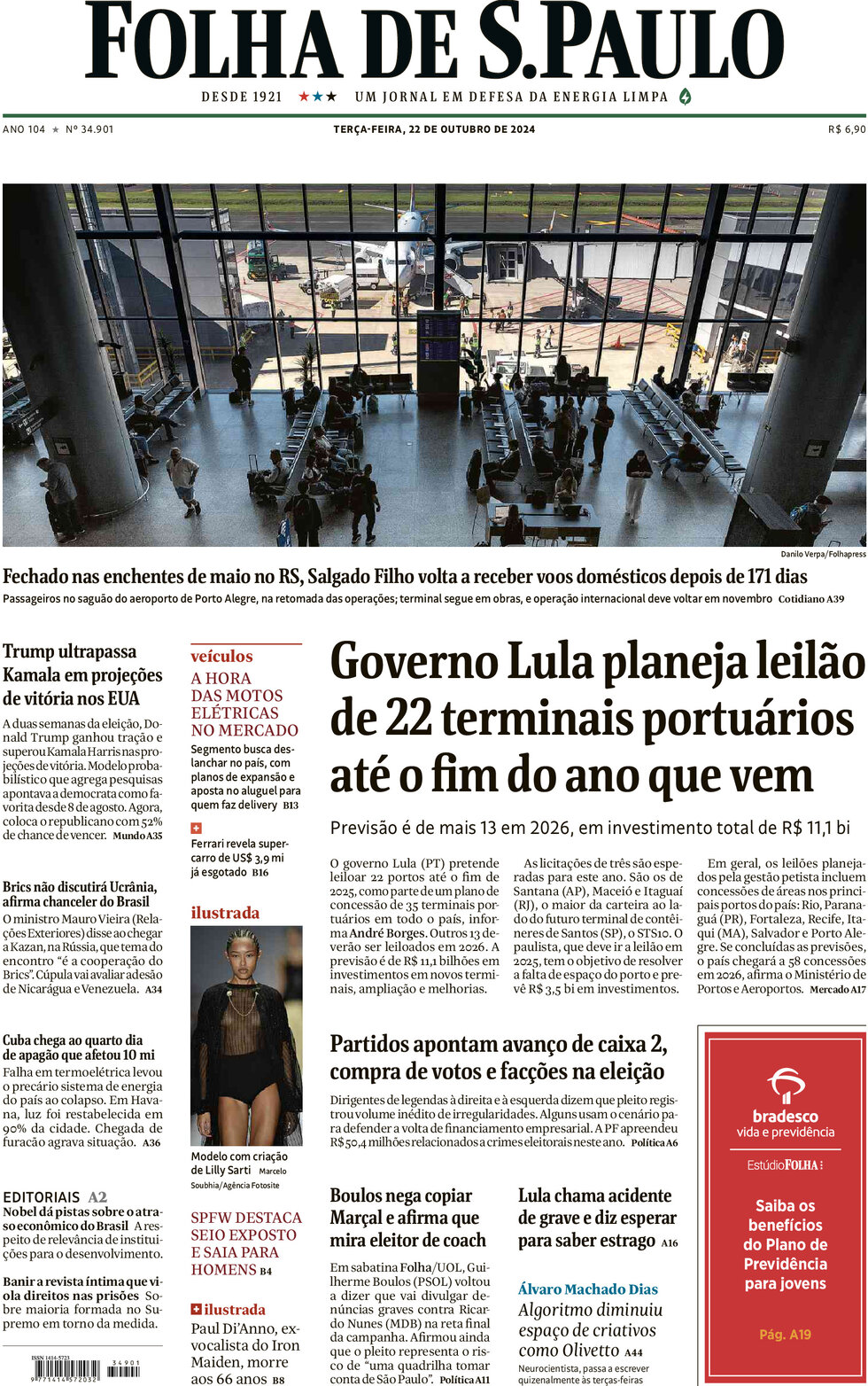 Folha de S.Paulo - Front Page - 10/22/2024