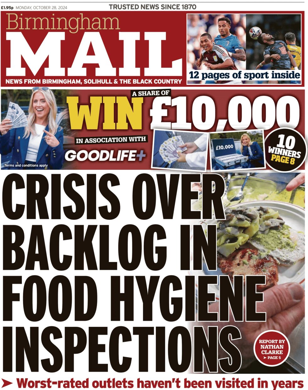 Birmingham Mail - Front Page - 10/28/2024