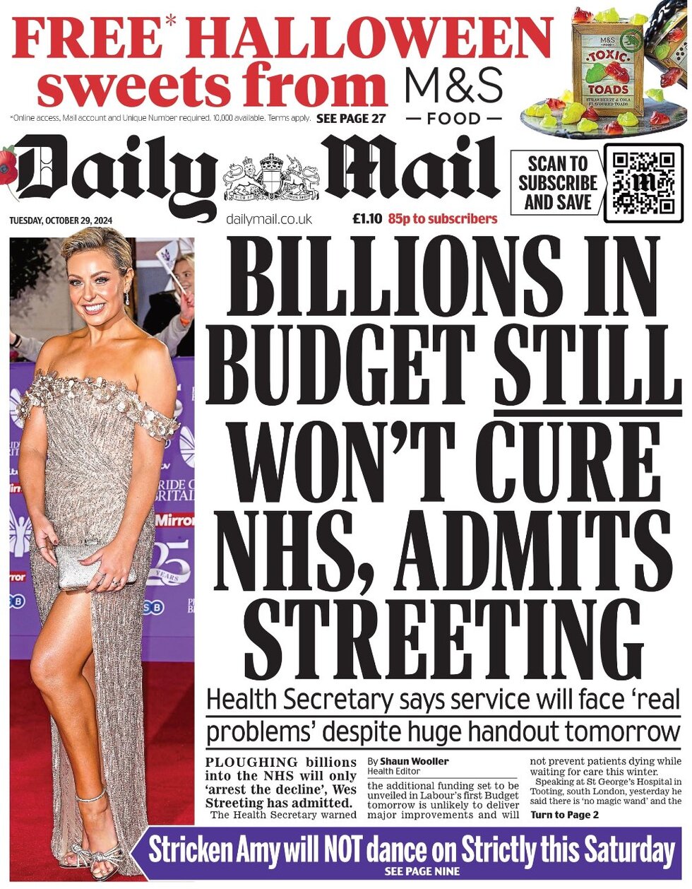 Daily Mail - Front Page - 10/29/2024