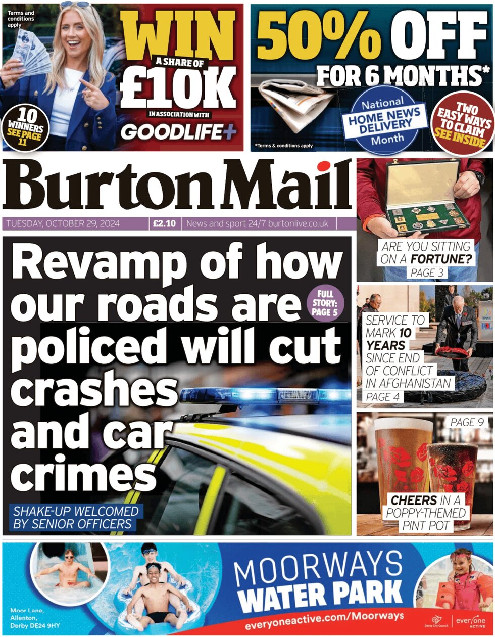 Burton Mail - Front Page - 10/29/2024