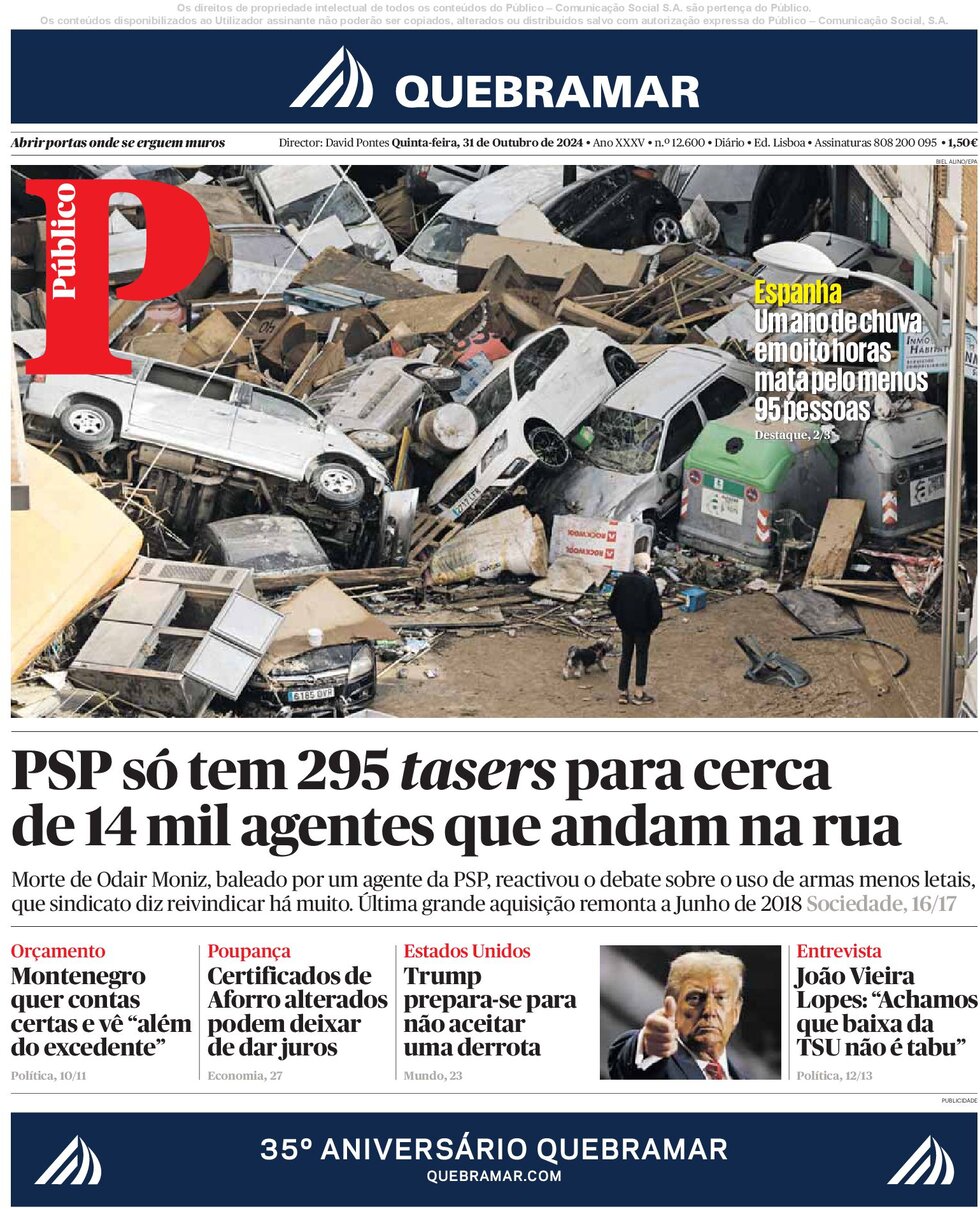 Público - Front Page - 10/31/2024