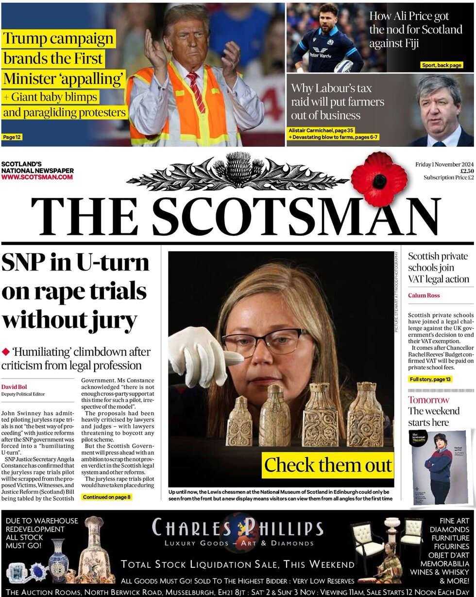 The Scotsman - Front Page - 11/01/2024