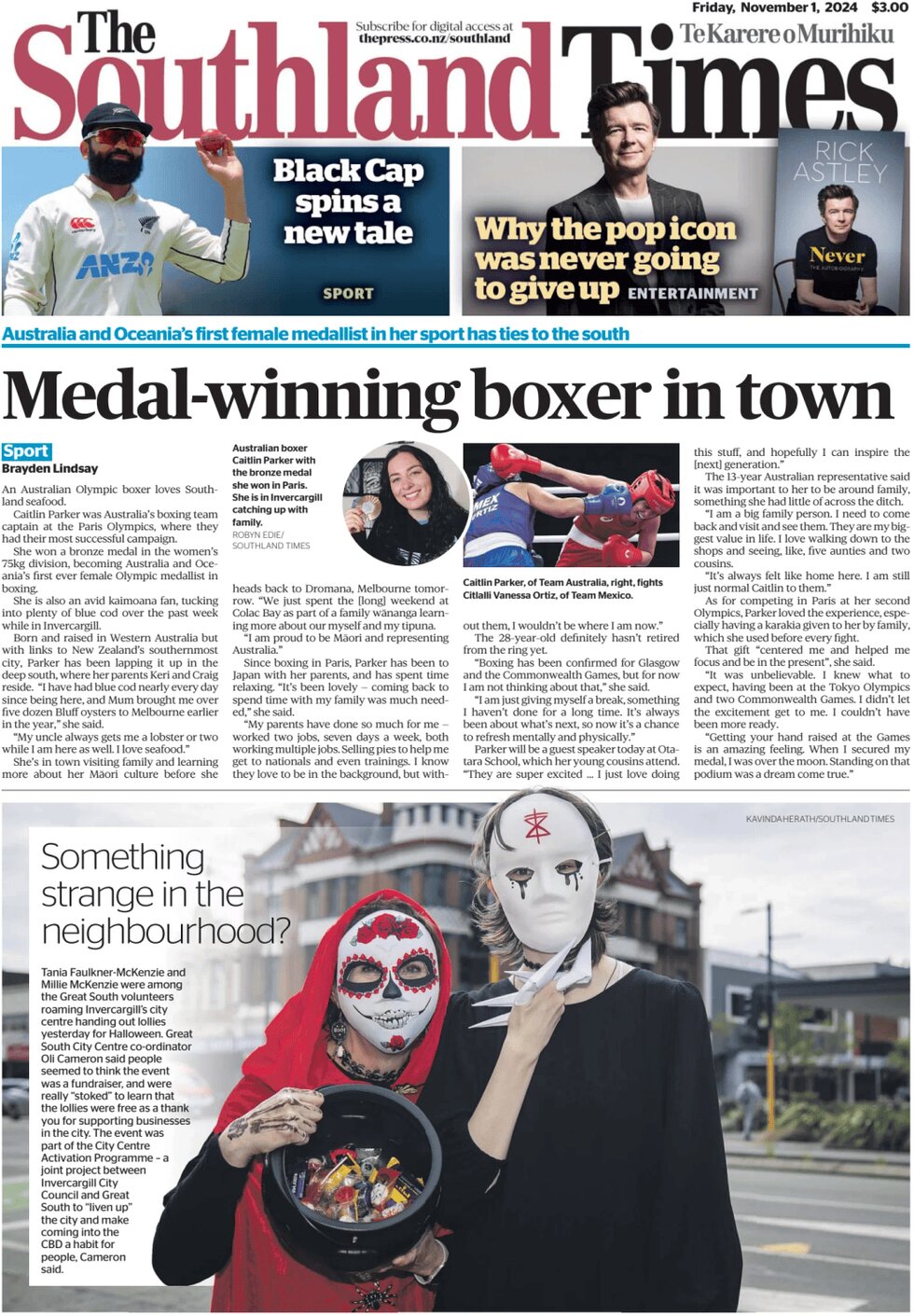 The Southland Times - Front Page - 11/01/2024