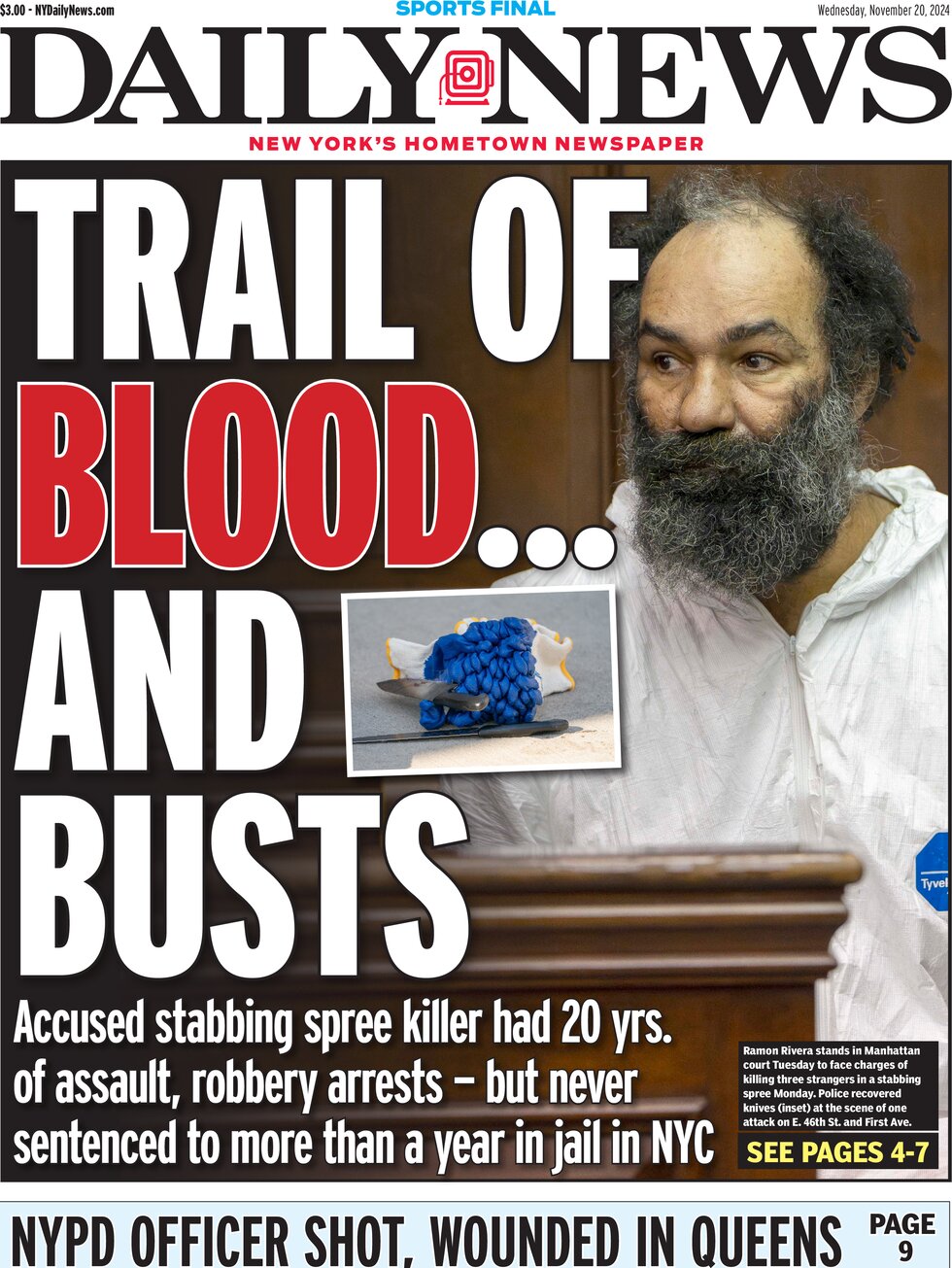 Daily News (New York) - Cover - 11/20/2024