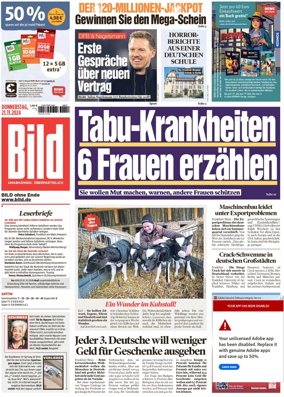 Bild - Front Page - 11/21/2024