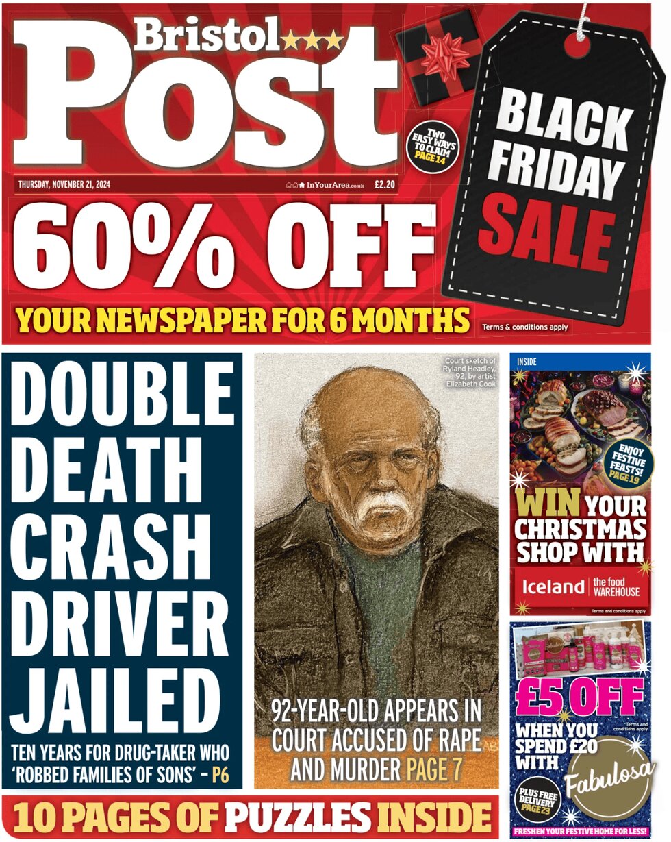 Bristol Post - Front Page - 11/21/2024