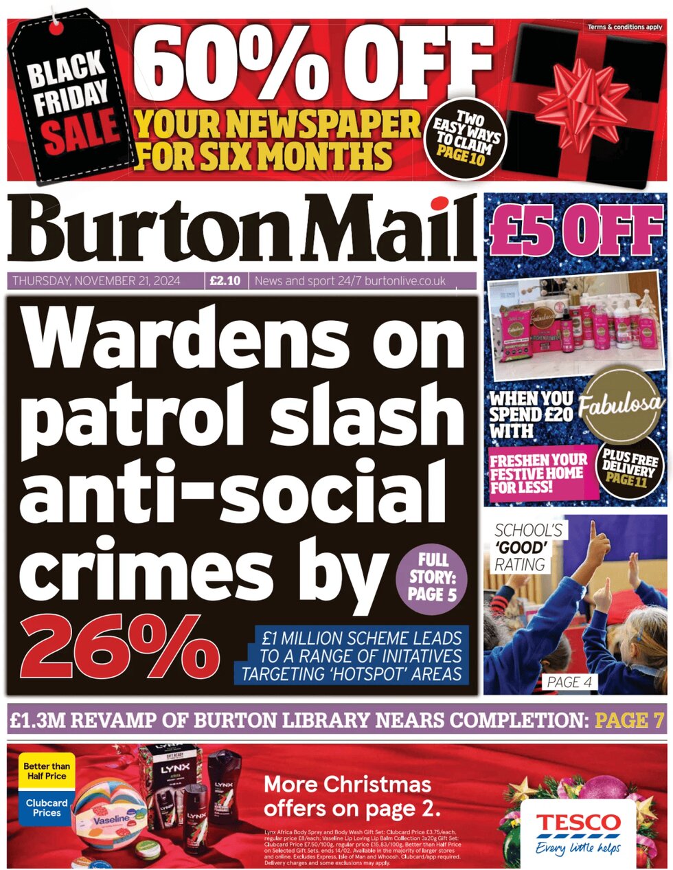 Burton Mail - Front Page - 11/21/2024