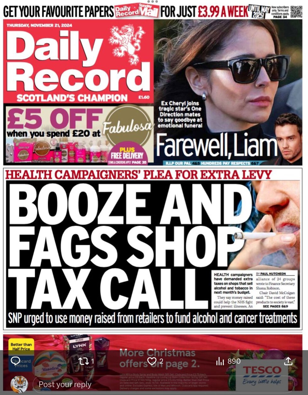 Daily Record - Front Page - 11/21/2024