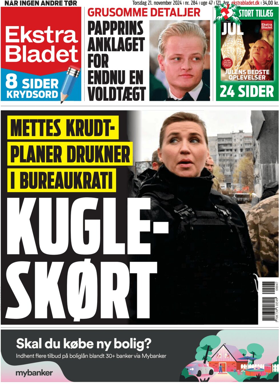 Ekstra Bladet - Front Page - 11/21/2024