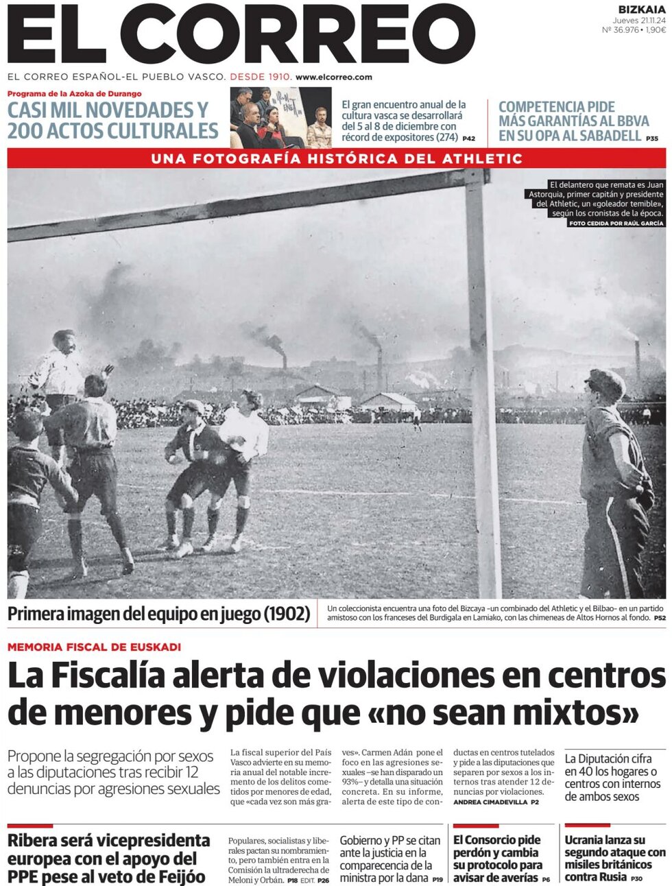 El Correo - Front Page - 11/21/2024