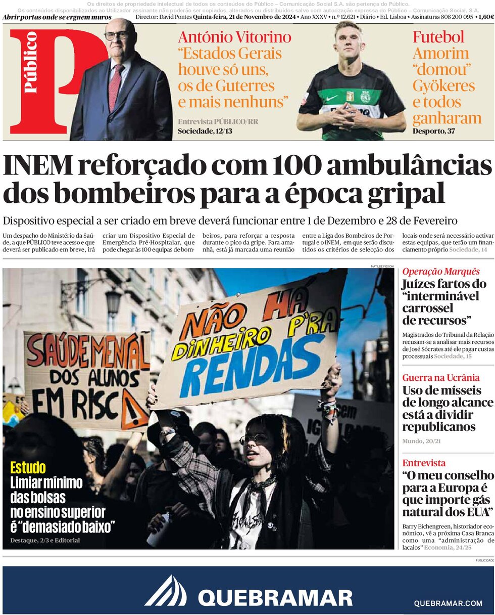 Público - Front Page - 11/21/2024