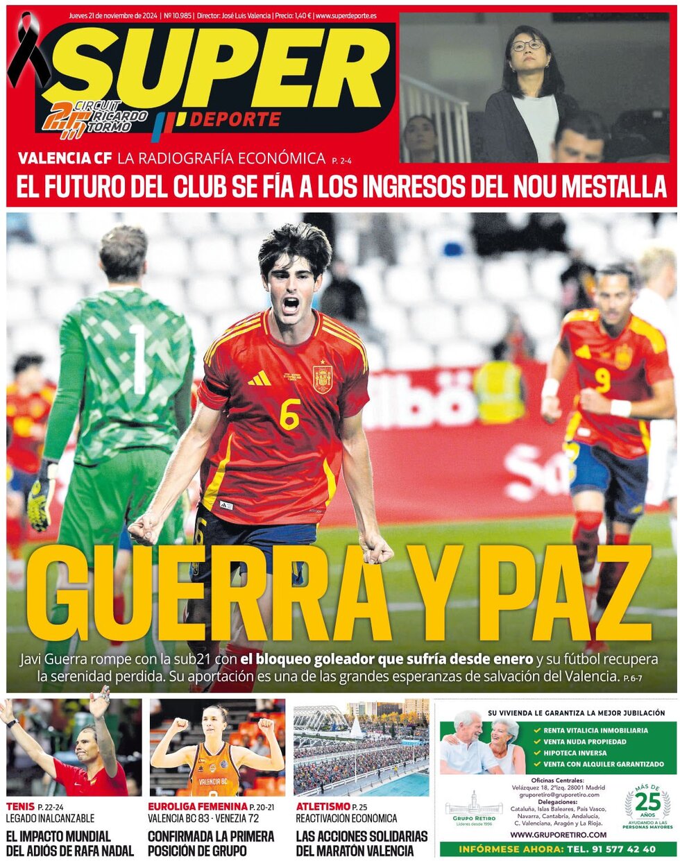 Superdeporte - Front Page - 11/21/2024