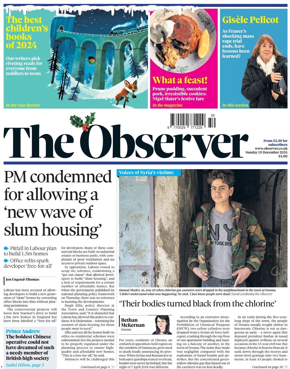 The Observer - Cover - 12/15/2024