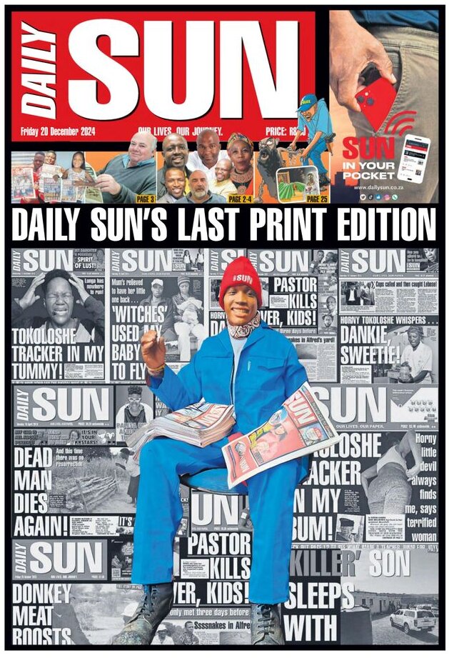 Daily Sun - Front Page - 12/20/2024