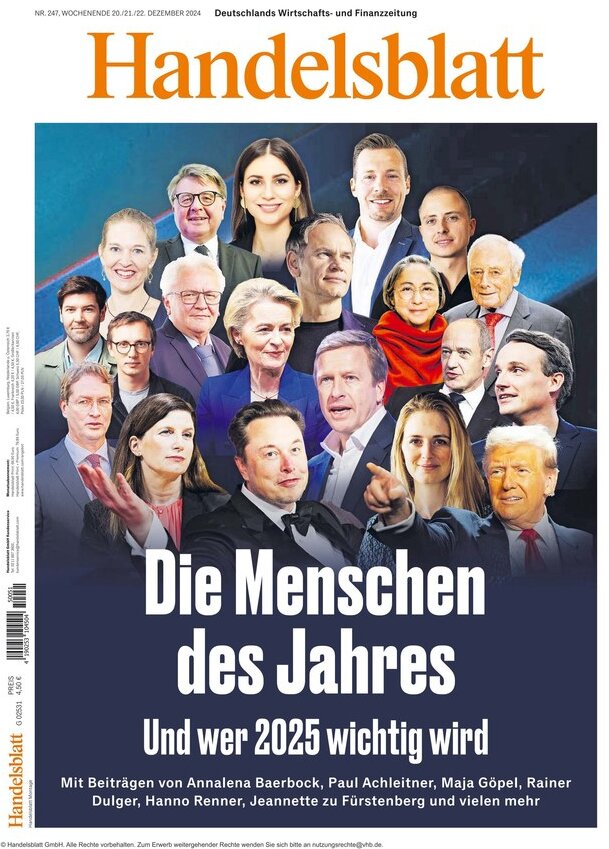 Handelsblatt - Front Page - 12/22/2024