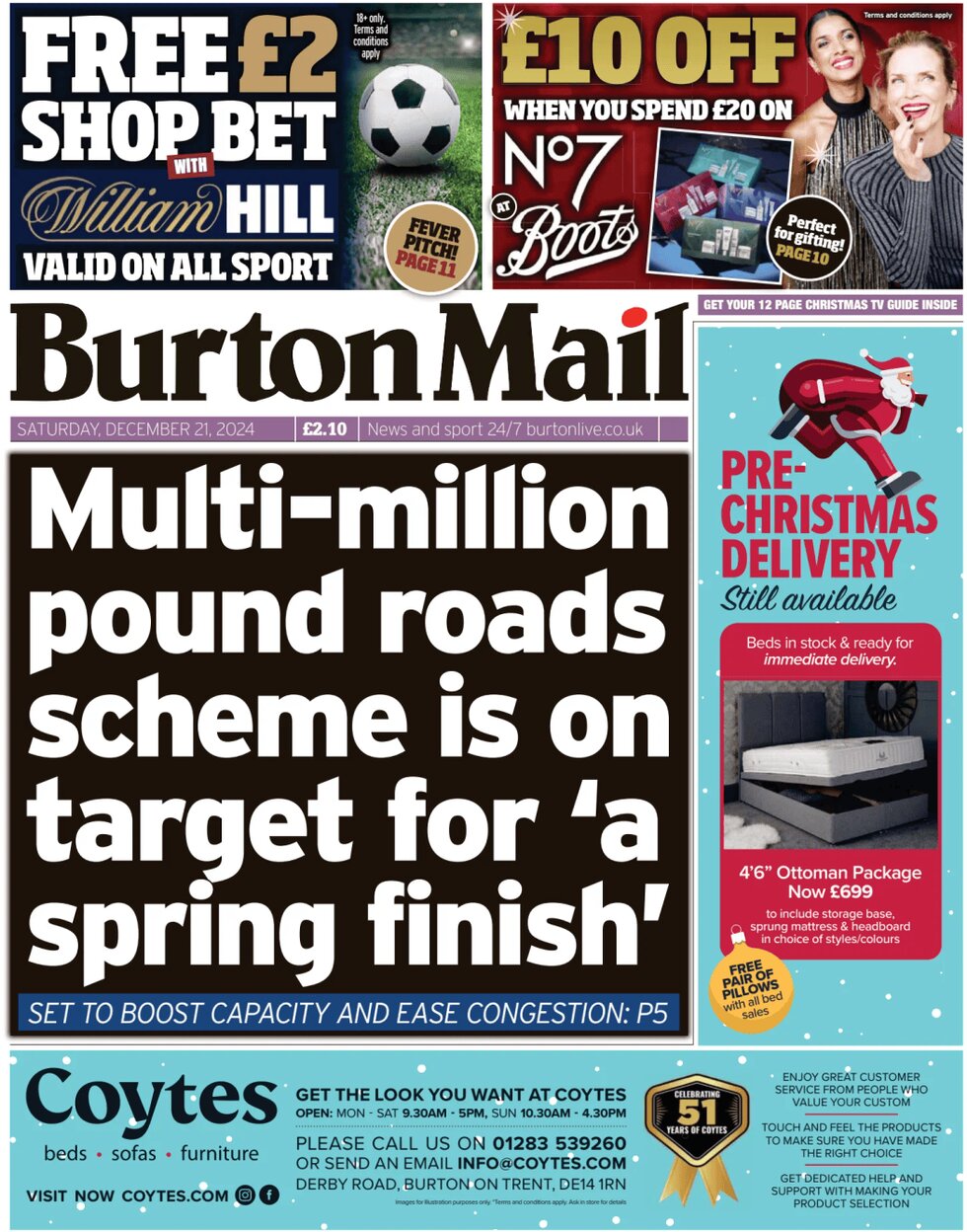 Burton Mail - Front Page - 12/21/2024