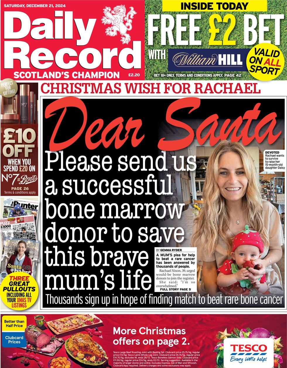 Daily Record - Front Page - 12/21/2024