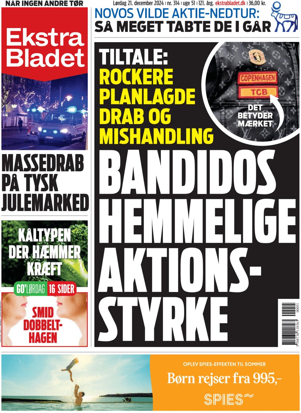 Ekstra Bladet - Front Page - 12/21/2024