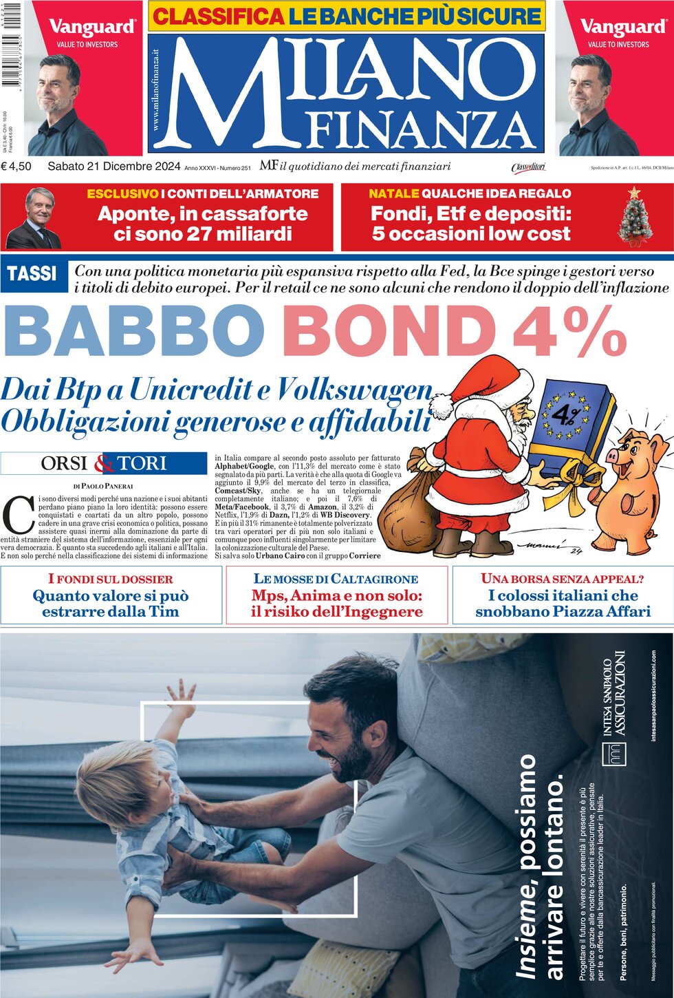 MF Milano Finanza - Front Page - 12/21/2024