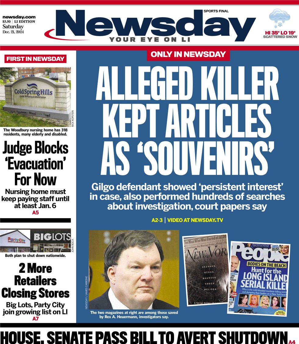 Newsday - Cover - 12/21/2024