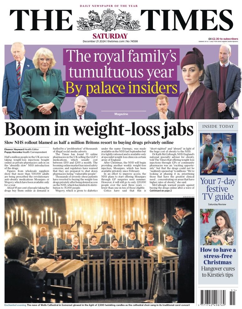 The Times - Front Page - 12/21/2024