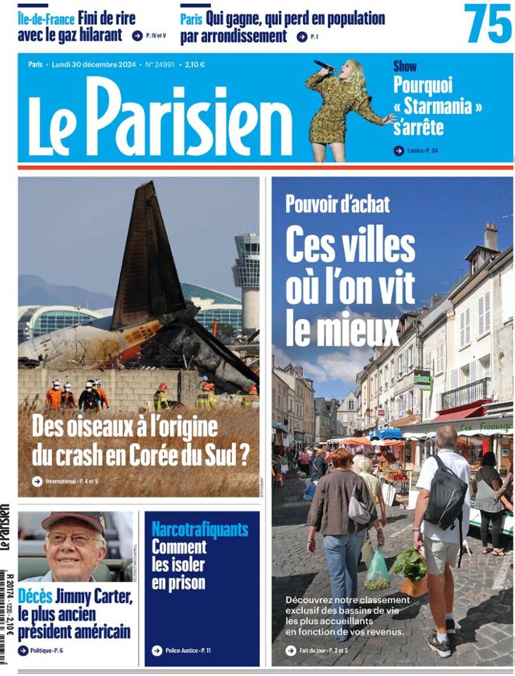 Le Parisien - Front Page - 12/30/2024