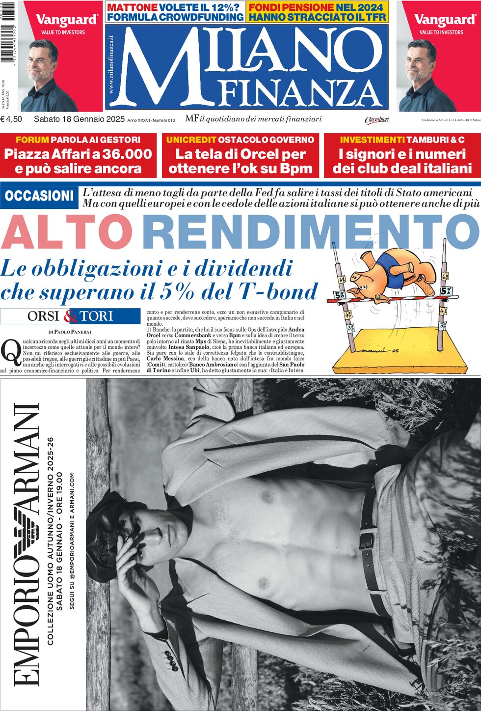 MF Milano Finanza - Front Page - 01/18/2025