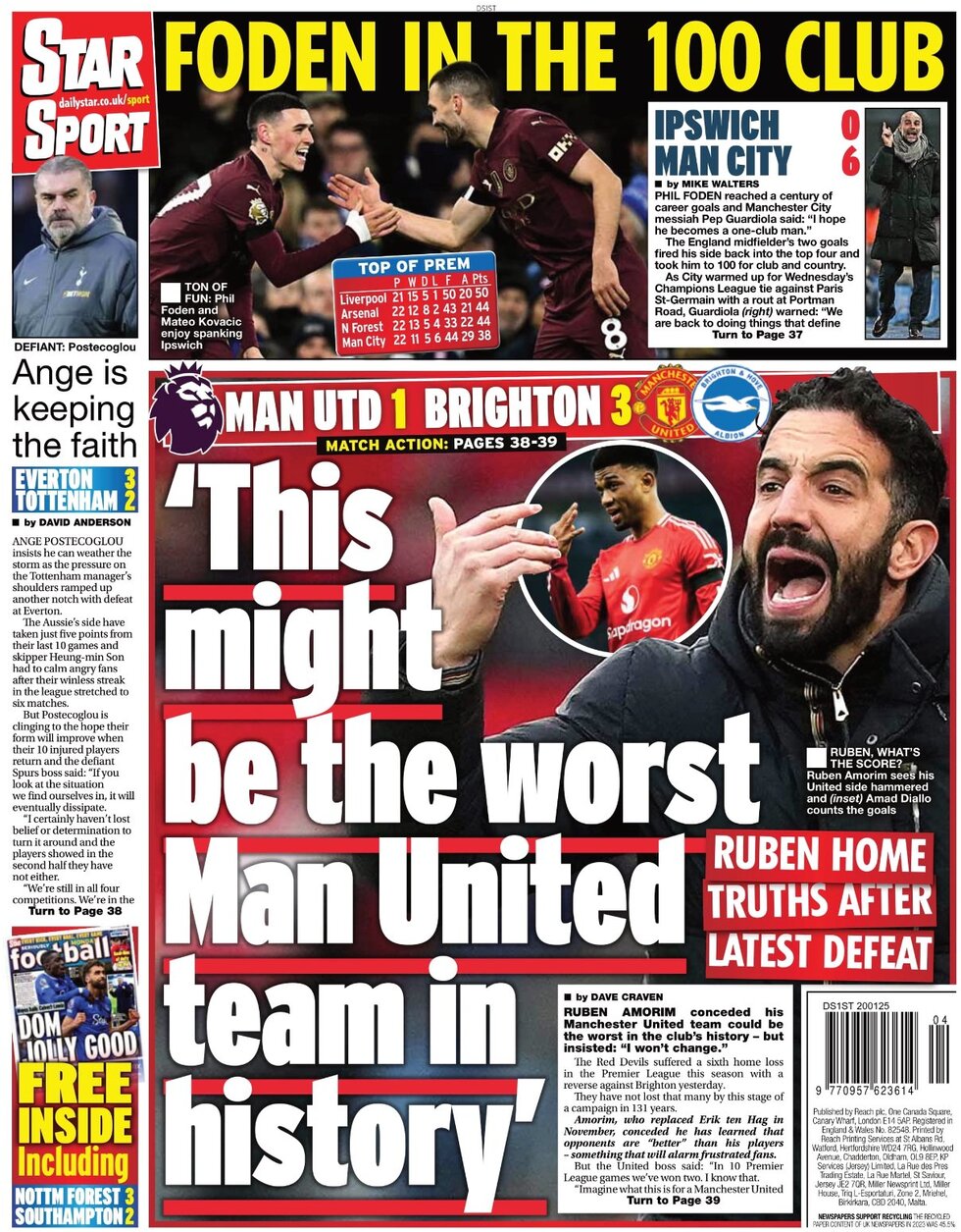 Star SPORT - Front Page - 01/20/2025