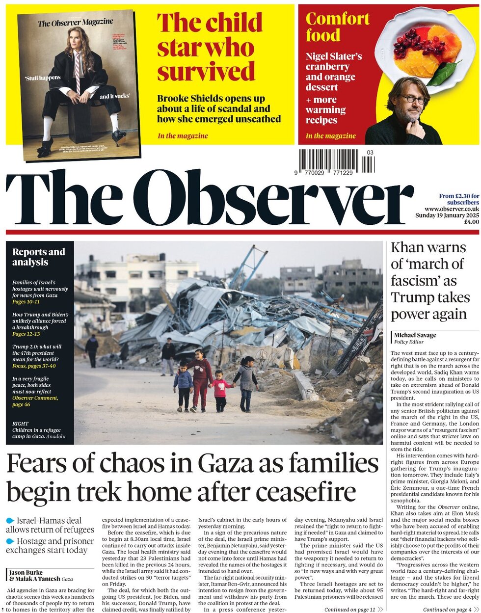 The Observer - Cover - 01/19/2025