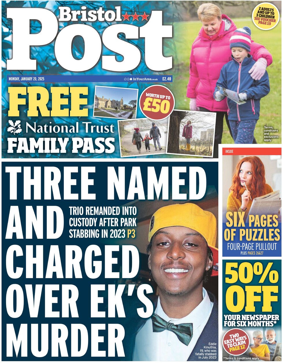 Bristol Post - Front Page - 01/20/2025