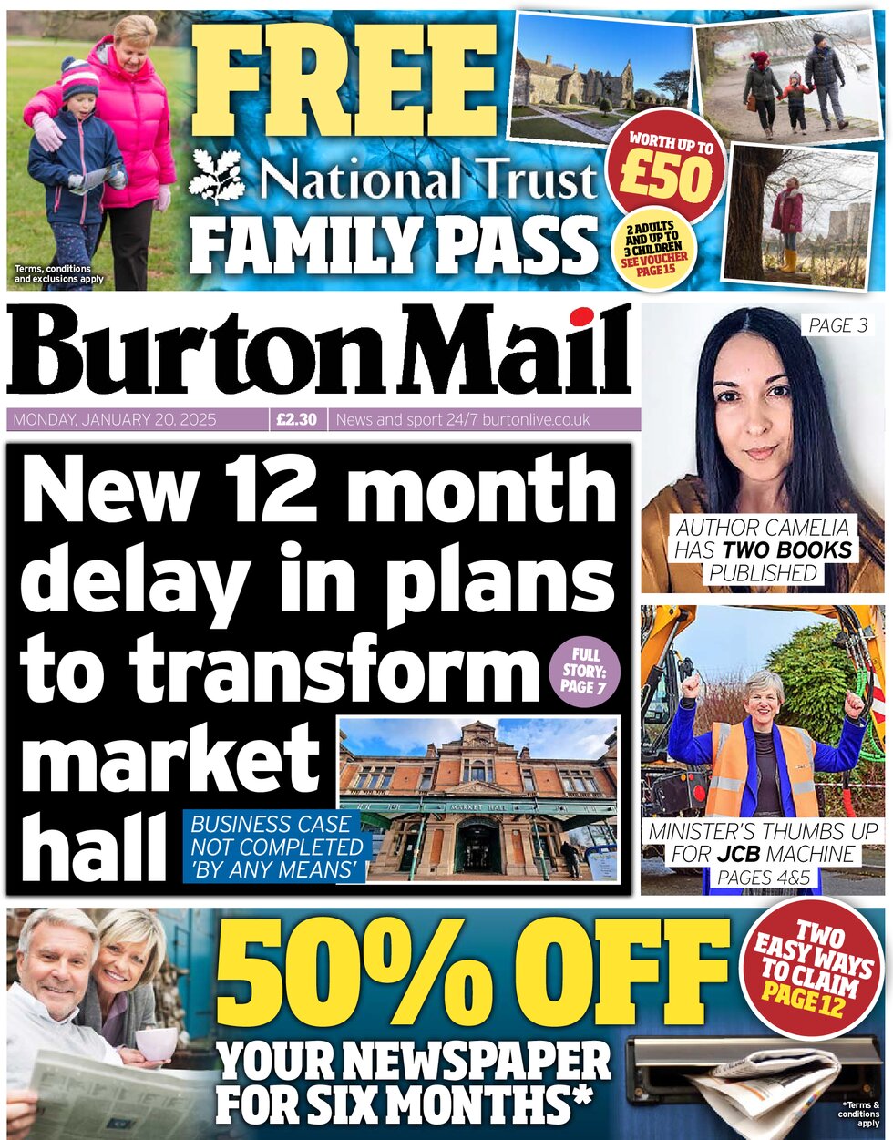 Burton Mail - Front Page - 01/20/2025